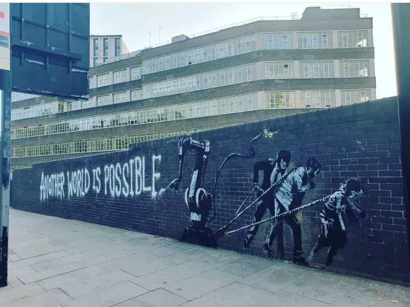 Banksy UK Another World AI tag