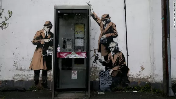 Banksy spies tapping phone