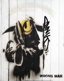 Banksy London wrong war 2002