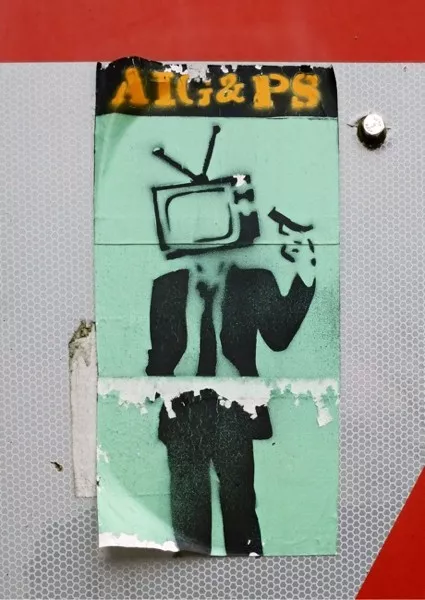 DE Hamburg AIG PS kill TV sticker