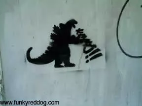 UK Brighton Godzilla