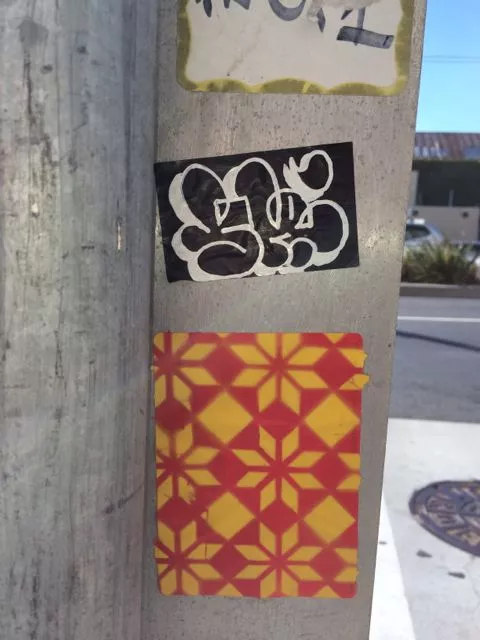 SF Divisadero pattern on sticker