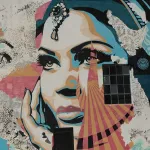 Shepard Fairey with Vhils LA two women ph J Rojo for BSA