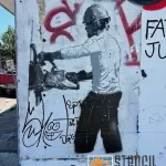 LA New Orleans Cutting the Banksy Out