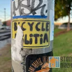 LA New Orleans French Quarter Bicycle sticker