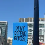 SF Protest Hands Off Deny Defend Depose