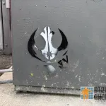 CA LA Hollywood Star Wars Rebel Jedi logo mashup