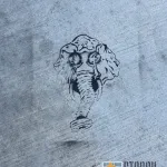 CA LA Hollywood elephant in gas mask