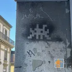 CH Lausanne space invader bitmap
