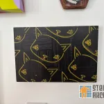 Ian the Meow Duboce Triangle on panel