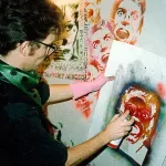 Jef Aerosol 1985 spraying cut out