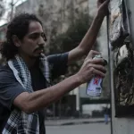 EG Cairo spraying stencil