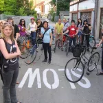 CA Toronto SLOW sign Bike Tour