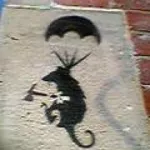 Banksy AU Melbourne Para-Rat