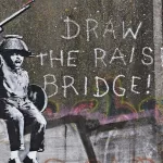 Banksy Hull UK Draw Raised Bridge