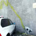 Banksy LA dog peeing