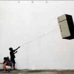 Banksy New Orleans Fridge Kite