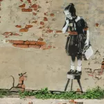Banksy New Orleans Girl and Mouse