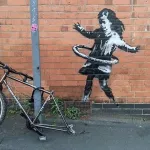 Banksy UK Nottingham hula tire