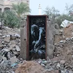 Banksy Gaza Bomb Damage