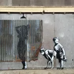 Banksy UK Dismaland peekinginshower