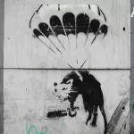 Banksy Naples IT parachute rat