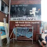 Banksy Bristol Deface Repair 01