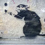 banksy berlin rat w pen