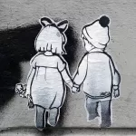 DROPIX Hamburg holding hands wheatpaste