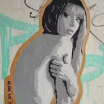 Liz Art Hamburg-Berlin looking over shoulder