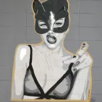 liz art berlin Hamburg cat mask