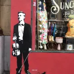 Blek Upper Haight SF fiddler