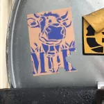 FR Paris Belleville cow sticker