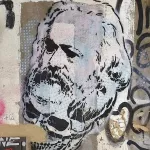 DE Berlin Marx on a skull