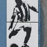 DE Berlin kicking football tile