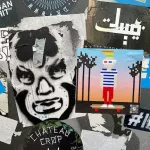 DE Berlin luchador sticker ph J Rojo for BSA