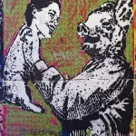 DE Berlin person and pig with switched heads