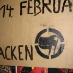 DE Berlin ANTIFA flags