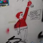 DE Berlin raised fist