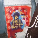 DE Berlin Jimi Hendrix in color