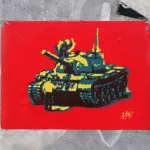 DE Hamburg MILS China Tank protest sticker ph TXMX