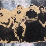 DE Hamburg four men paste up ph TXMX