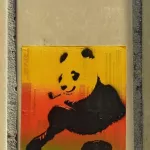 DE Hamburg Panda with pipe sticker