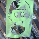 UK Birmingham gas mask cut out