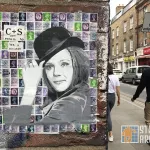 UK London Brick Ln Diana Rigg on stamps