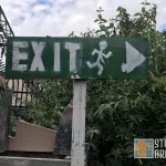UK London Brick Ln exit sign