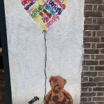 UK London Shoreditch Unity teddy bear