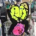 UK London bluntroller cop on a pig