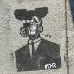 MDR SF Upper Haight Mickey Mouse gas mask