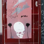Pneu Upper Haight skull sticker